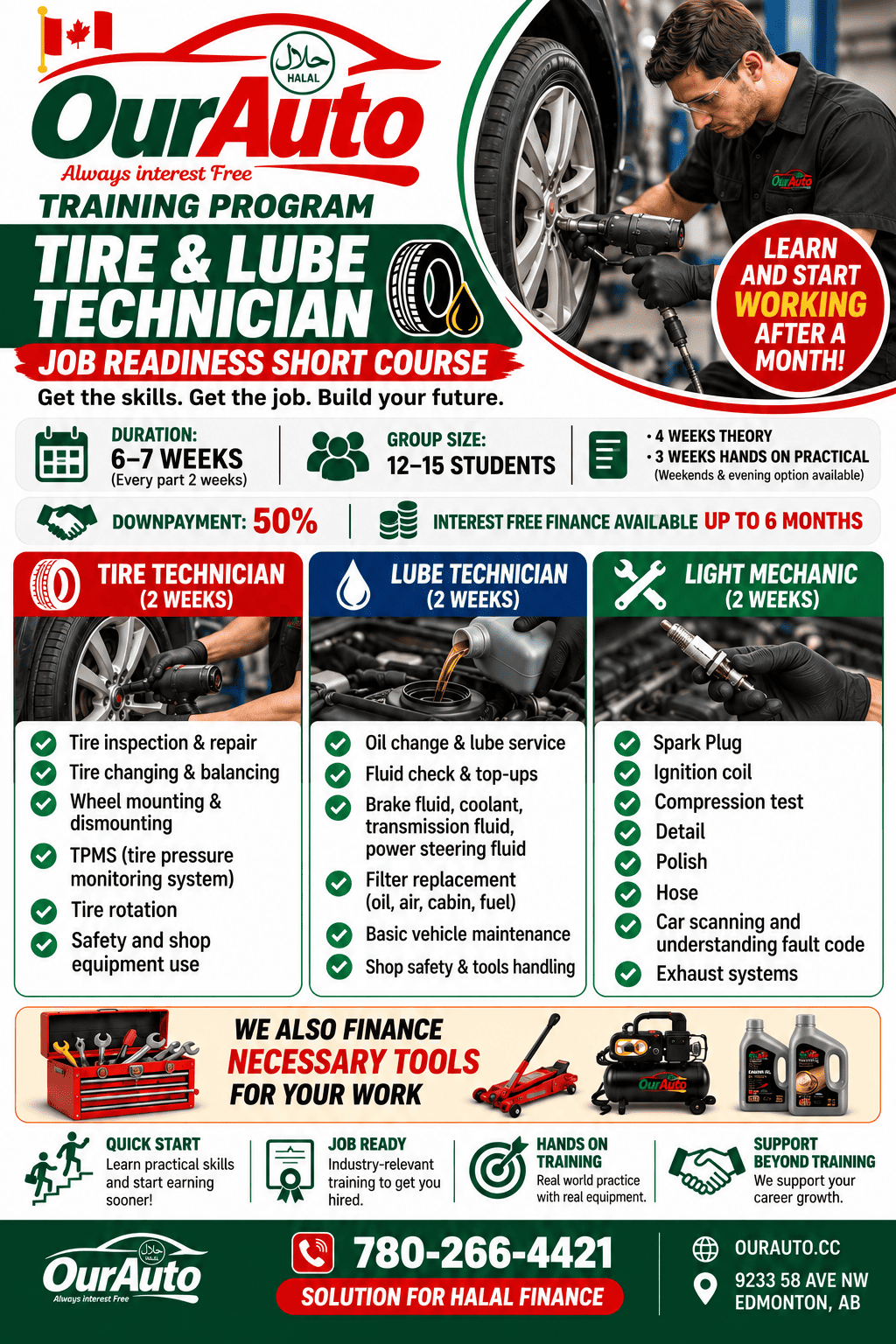 OurAuto Tire and Lube Technician Training Program